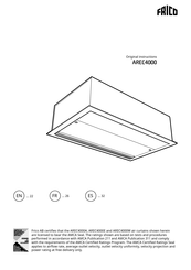 Frico 161054 Original Instructions Manual