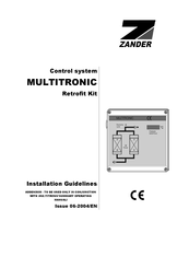 ZANDER Multitronic Installation Manuallines