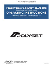 ICP POLYSET CR-20 Operating Instructions Manual