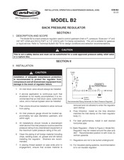 Cashco B2 Installation, Operation & Maintenance Manual