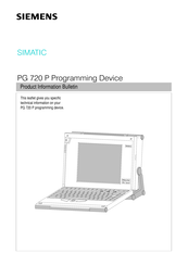 Siemens SIMATIC PG 720 P Product Information Bulletin