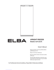 Elba EUF-2217S Owner's Manual