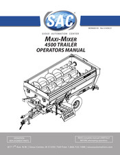 SAC MAXI-MIXER 4500 Operator's Manual