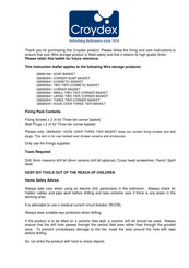 Croydex QM361941 Manual