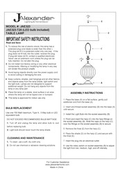Jalexander JAE323 Instructions