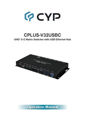 CYP CPLUS-V32USBC Operation Manual