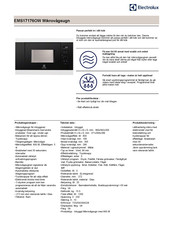 Electrolux EMS17176O User Manual
