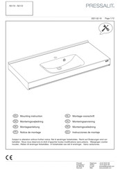 Pressalit Care R2170 Mounting Instruction