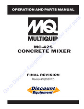 Multiquip MC-42S Operation And Parts Manual