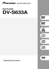 Pioneer DV-S633A Operating Instructions Manual