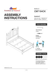 Furniture of America CM7184CK Assembly Instructions Manual