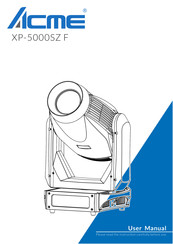 ACME XP-5000SZ F User Manual