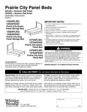Whittier Wood Furniture Prairie City 1258AFLSO Assembly Instructions Manual