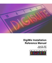 Matrox DigiSuite DigiMix Installation & Reference Manual