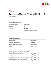 ABB Power2 340-H44 Operation Manual