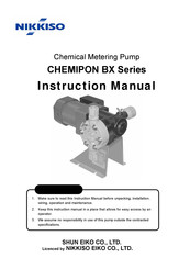 NIKKISO CHEMIPON BX70 Instruction Manual