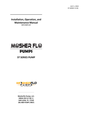 Mosherflo ST-3 Series Installation, Operation And Maintenance Manual
