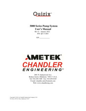 Chandler Engineering Ametek Quizix Q5005 User Manual