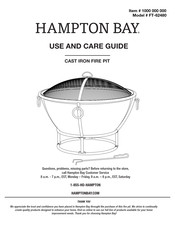 Hampton Bay FT-62480 Use And Care Manual