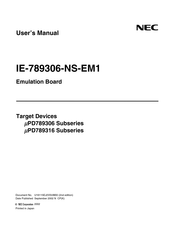 Nec IE-789306-NS-EM1 User Manual