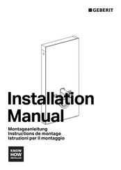 Geberit 131.028 1 Installation Manual