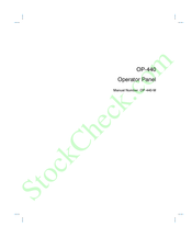 Automationdirect.com OP-440 Manual