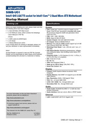 Advantech SIMB-U01 Startup Manual