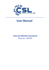 CSL 301301 User Manual