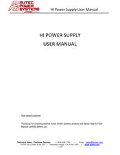 APS HI-POWER 240 User Manual