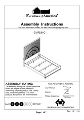 Furniture of America Kamalah CM7521Q Assembly Instructions Manual