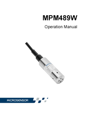 Microsensor MPM489W Operation Manual