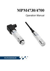 Microsensor MPM4730 Operation Manual