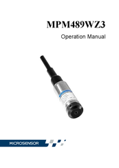 Microsensor MPM489WZ3 Operation Manual