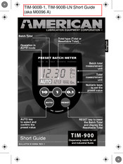American TIM-900 Short Manual