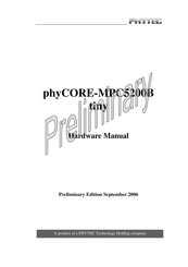 Phytec phyCORE-MPC5200B tiny Hardware Manual