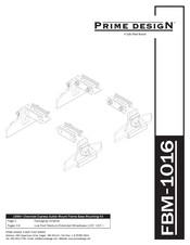 Safe Fleet PRIME DESIGN FBM-1016 Quick Start Manual