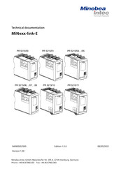 Minebea Intec MiNexx-link-E PR 5215/08 Technical Documentation Manual