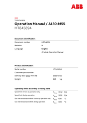 ABB HT845894 Operation Manual