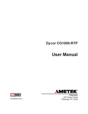 Ametek Dycor CG1000-RTP User Manual