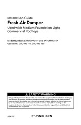 Trane BAYDMPR311 Series Installation Manual
