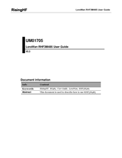 RisingHF LoraWan RHF3M485 User Manual