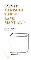 Lasvit Yakisugi CL035TA-4UL Manual