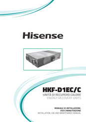 Hisense HKF-130D1EC/C Installation, Use And Maintenance Instruction