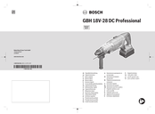 Bosch Professional GBH 18V-28 DC Original Instructions Manual