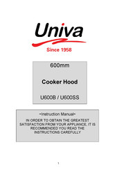 Univa U600B Instruction Manual