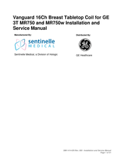 Hologic Sentinelle Medical Vanguard Installation And Service Manual