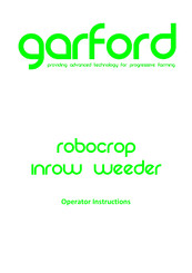 Garford Robocrop Inrow Weeder Operator Instructions Manual