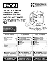 Ryobi DE18 Operator's Manual