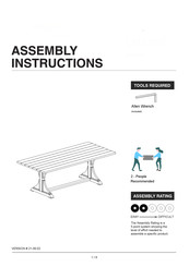 Furniture of America CM3389T Assembly Instructions Manual