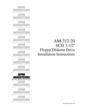 Alpha Microsystems AM-212-20 Installation Instructions Manual